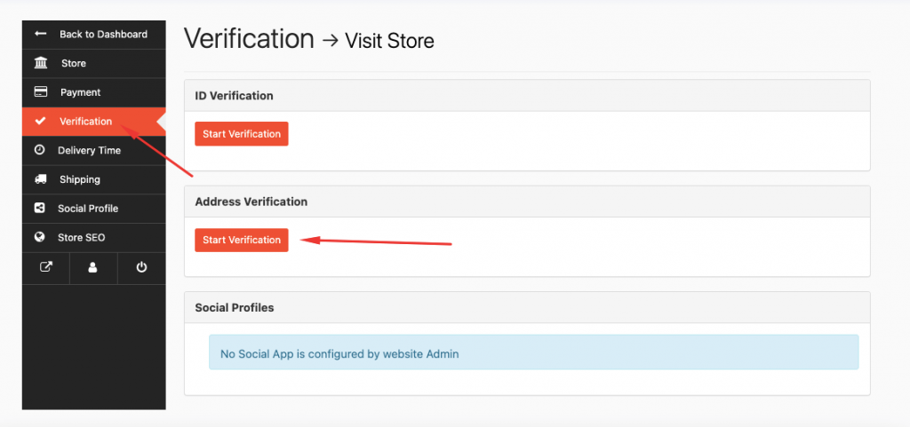 this is a screenshot of start verification